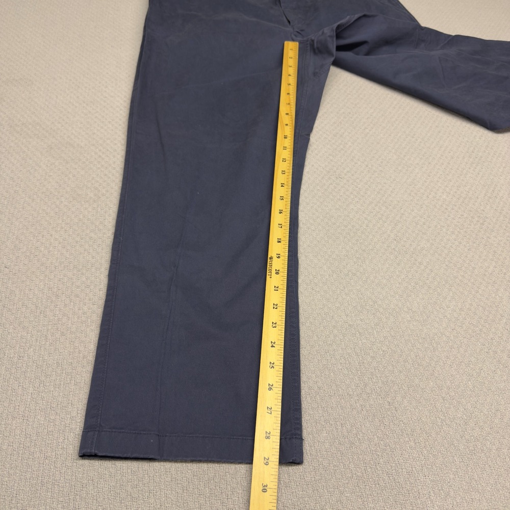 Duluth Trading Pants Mens 40x30 Navy Blue Canvas Chino Minimalist Workwear - Picture 6 of 9